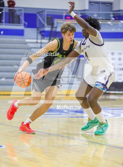 Thumbnail 1 in Mt. Zion Prep Academy vs. Prolific Prep of Napa Christian (5 for the Fight National Hoopfest) photogallery.