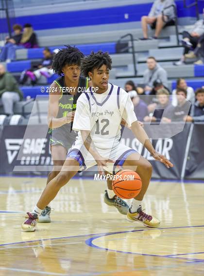 Thumbnail 1 in Mt. Zion Prep Academy vs. Prolific Prep of Napa Christian (5 for the Fight National Hoopfest) photogallery.