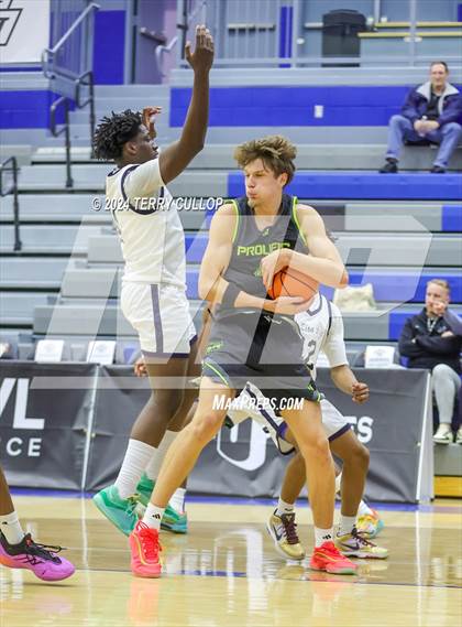 Thumbnail 2 in Mt. Zion Prep Academy vs. Prolific Prep of Napa Christian (5 for the Fight National Hoopfest) photogallery.