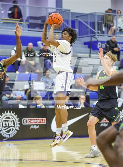 Thumbnail 3 in Mt. Zion Prep Academy vs. Prolific Prep of Napa Christian (5 for the Fight National Hoopfest) photogallery.