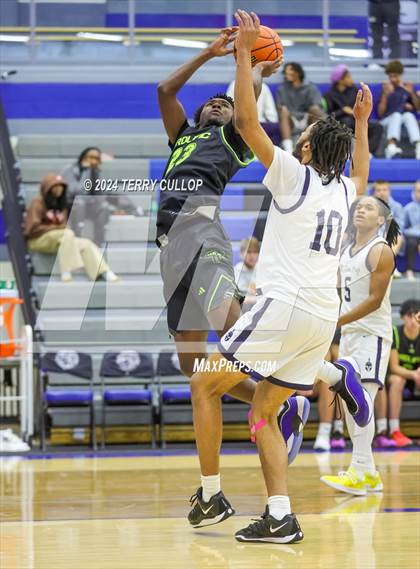 Thumbnail 1 in Mt. Zion Prep Academy vs. Prolific Prep of Napa Christian (5 for the Fight National Hoopfest) photogallery.