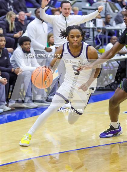 Thumbnail 3 in Mt. Zion Prep Academy vs. Prolific Prep of Napa Christian (5 for the Fight National Hoopfest) photogallery.