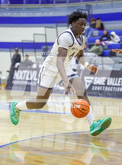 Thumbnail 3 in Mt. Zion Prep Academy vs. Prolific Prep of Napa Christian (5 for the Fight National Hoopfest) photogallery.