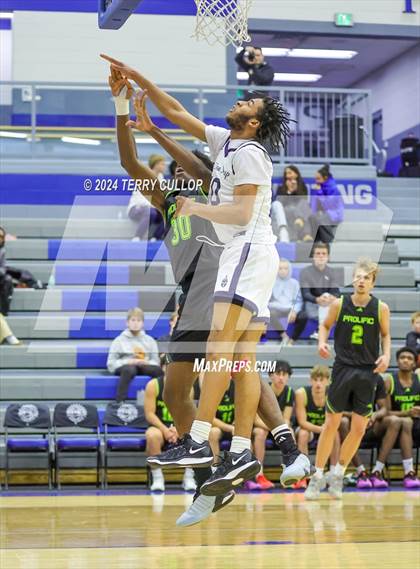 Thumbnail 2 in Mt. Zion Prep Academy vs. Prolific Prep of Napa Christian (5 for the Fight National Hoopfest) photogallery.