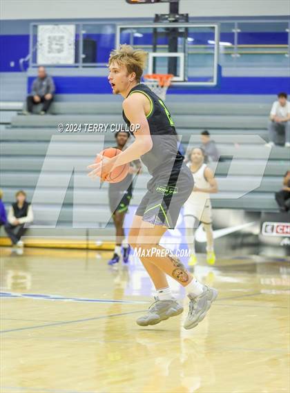 Thumbnail 3 in Mt. Zion Prep Academy vs. Prolific Prep of Napa Christian (5 for the Fight National Hoopfest) photogallery.