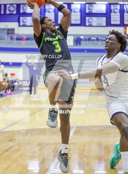 Thumbnail 3 in Mt. Zion Prep Academy vs. Prolific Prep of Napa Christian (5 for the Fight National Hoopfest) photogallery.