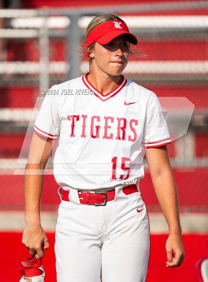 Thumbnail 2 in Katy vs. Kingwood (UIL Softball 6A Region 3 Final) photogallery.