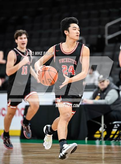 Thumbnail 3 in Winchester vs Milford ( Andrew James Lawson Foundation Invitational at TD Garden) photogallery.