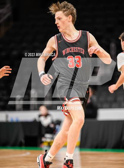 Thumbnail 1 in Winchester vs Milford ( Andrew James Lawson Foundation Invitational at TD Garden) photogallery.
