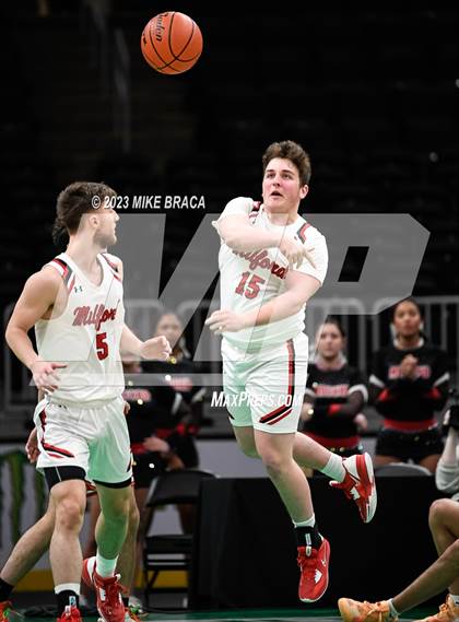 Thumbnail 2 in Winchester vs Milford ( Andrew James Lawson Foundation Invitational at TD Garden) photogallery.