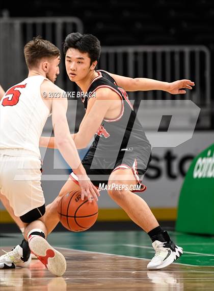 Thumbnail 2 in Winchester vs Milford ( Andrew James Lawson Foundation Invitational at TD Garden) photogallery.