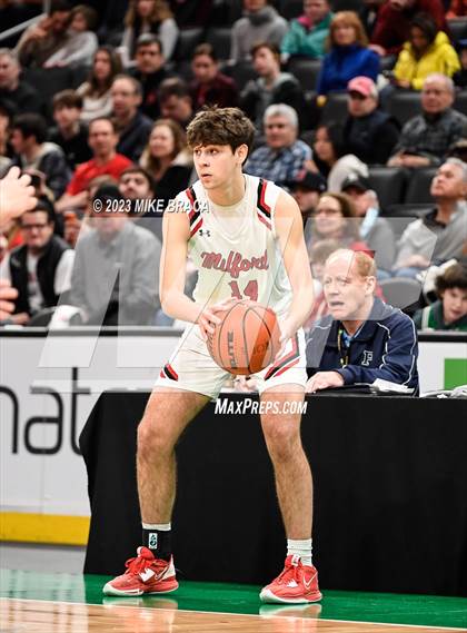 Thumbnail 1 in Winchester vs Milford ( Andrew James Lawson Foundation Invitational at TD Garden) photogallery.