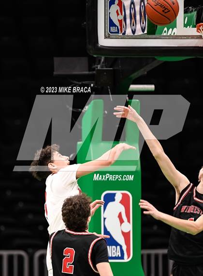 Thumbnail 2 in Winchester vs Milford ( Andrew James Lawson Foundation Invitational at TD Garden) photogallery.