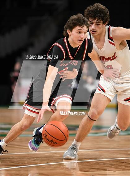 Thumbnail 2 in Winchester vs Milford ( Andrew James Lawson Foundation Invitational at TD Garden) photogallery.