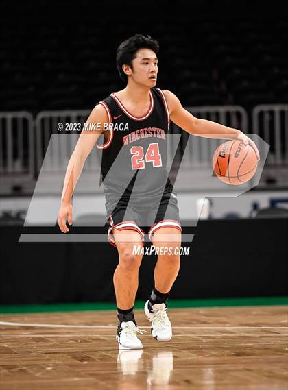 Thumbnail 2 in Winchester vs Milford ( Andrew James Lawson Foundation Invitational at TD Garden) photogallery.