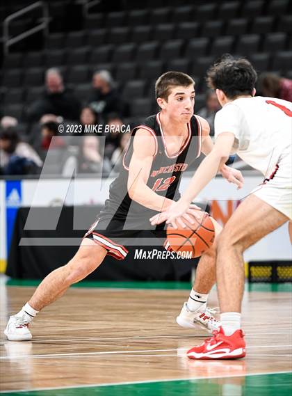 Thumbnail 2 in Winchester vs Milford ( Andrew James Lawson Foundation Invitational at TD Garden) photogallery.