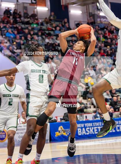 Thumbnail 3 in Kingston vs Green Tech (NYSPHSAA Class AAA Semifinal) photogallery.