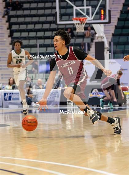 Thumbnail 2 in Kingston vs Green Tech (NYSPHSAA Class AAA Semifinal) photogallery.