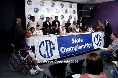 Thumbnail 1 in Canyon Springs vs. Oakland Tech (State D1 Final) #1 photogallery.