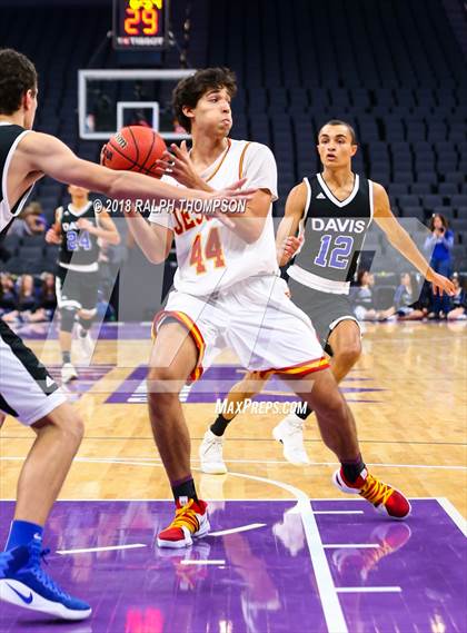 Thumbnail 1 in Davis vs. Jesuit (@ Golden One Center) photogallery.