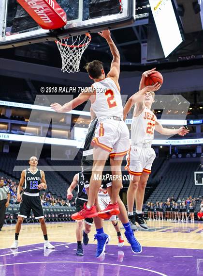 Thumbnail 1 in Davis vs. Jesuit (@ Golden One Center) photogallery.