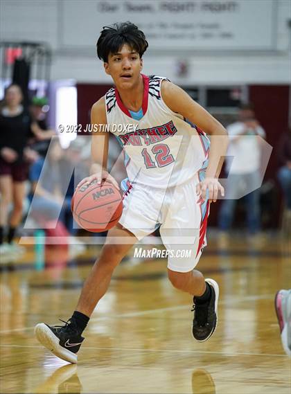 Thumbnail 2 in Owyhee vs. Eureka (NIAA 1A East Boys Championship) photogallery.