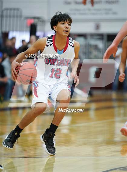 Thumbnail 3 in Owyhee vs. Eureka (NIAA 1A East Boys Championship) photogallery.