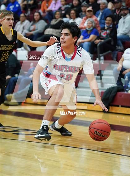 Thumbnail 3 in Owyhee vs. Eureka (NIAA 1A East Boys Championship) photogallery.