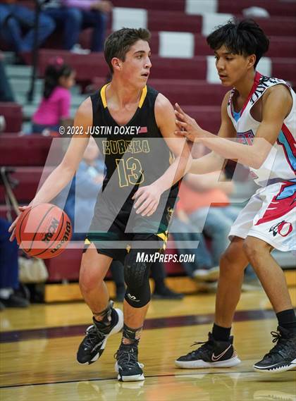 Thumbnail 1 in Owyhee vs. Eureka (NIAA 1A East Boys Championship) photogallery.