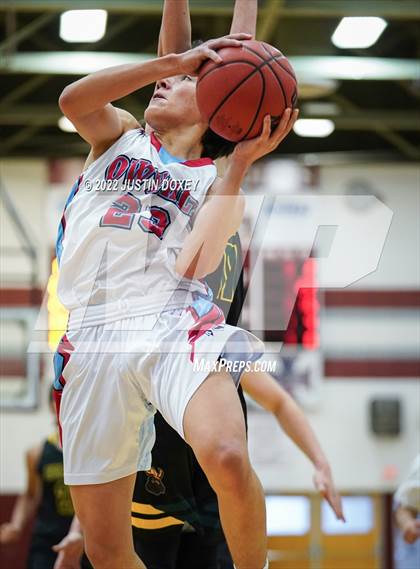 Thumbnail 2 in Owyhee vs. Eureka (NIAA 1A East Boys Championship) photogallery.