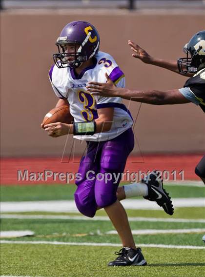 Thumbnail 3 in Mount Carmel Academy vs. Chester (Living Stones Kick Off Classic) photogallery.