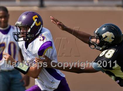 Thumbnail 1 in Mount Carmel Academy vs. Chester (Living Stones Kick Off Classic) photogallery.