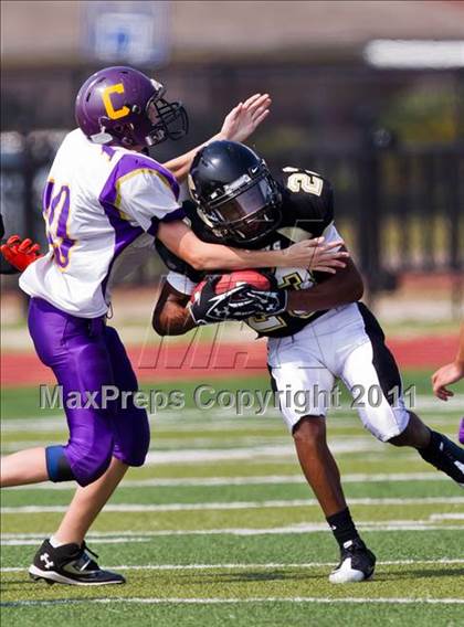 Thumbnail 1 in Mount Carmel Academy vs. Chester (Living Stones Kick Off Classic) photogallery.