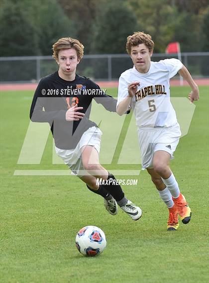 Thumbnail 2 in Chapel Hill vs. Marvin Ridge (NCHSAA 3A Final) photogallery.