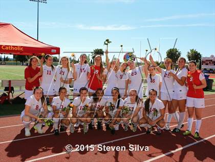 Thumbnail 2 in Oaks Christian vs. Cathedral Catholic (CIF D3 SoCal Regional Final) photogallery.