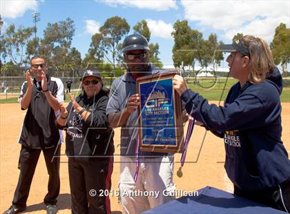Thumbnail 2 in George Washington Prep vs. Van Nuys (CIF LA City Section D3 Final) photogallery.