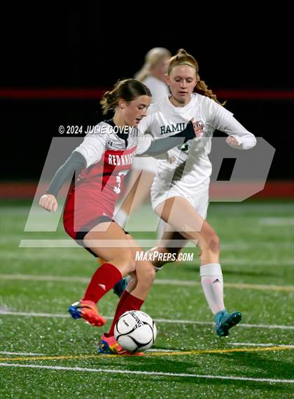 Thumbnail 2 in Hamilton vs LaFargeville-Carthage (NYSPHSAA Section III Class D Semifinal) photogallery.