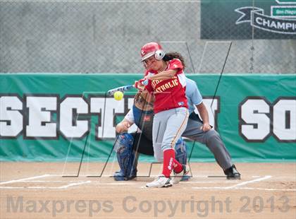Thumbnail 3 in Santana Vs Cathedral Catholic (CIF SDS D3 Final) photogallery.