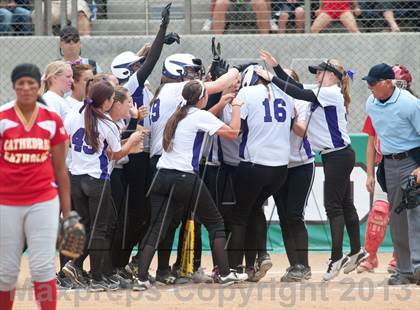 Thumbnail 2 in Santana Vs Cathedral Catholic (CIF SDS D3 Final) photogallery.