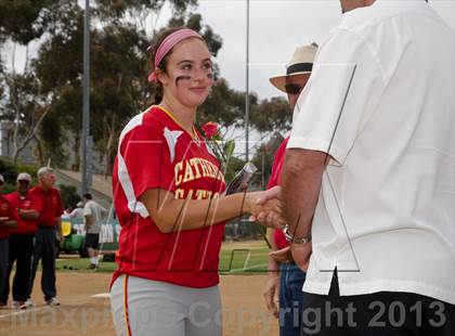 Thumbnail 3 in Santana Vs Cathedral Catholic (CIF SDS D3 Final) photogallery.