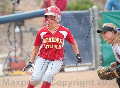 Thumbnail 1 in Santana Vs Cathedral Catholic (CIF SDS D3 Final) photogallery.