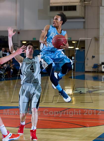 Thumbnail 3 in Sylmar vs Aubd Senior Sharks (National Prep Classic) photogallery.