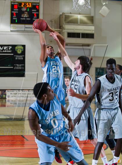 Thumbnail 1 in Sylmar vs Aubd Senior Sharks (National Prep Classic) photogallery.