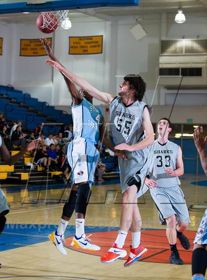 Thumbnail 2 in Sylmar vs Aubd Senior Sharks (National Prep Classic) photogallery.