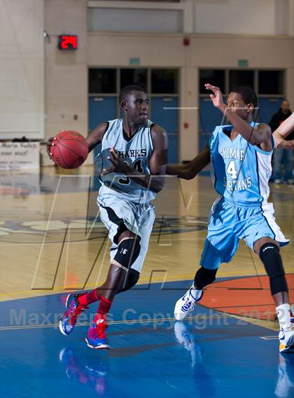 Thumbnail 2 in Sylmar vs Aubd Senior Sharks (National Prep Classic) photogallery.
