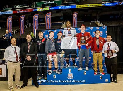 Thumbnail 3 in NCHSAA State 2A Wrestling Championships (Awards) photogallery.