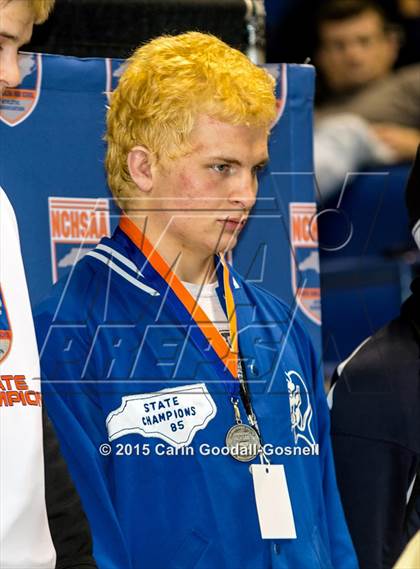 Thumbnail 1 in NCHSAA State 2A Wrestling Championships (Awards) photogallery.