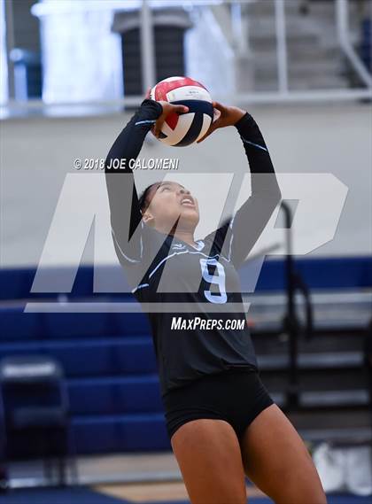 Thumbnail 3 in Madison vs Harlan (NISD Volleyball Tournament) photogallery.