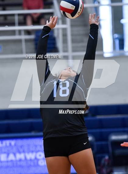 Thumbnail 3 in Madison vs Harlan (NISD Volleyball Tournament) photogallery.