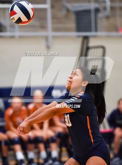 Thumbnail 2 in Madison vs Harlan (NISD Volleyball Tournament) photogallery.
